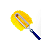 Espanador Eletrostatico Angular C/ Trava Bralimpia Amarelo - Imagem 1