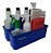 Cesto Organizador Produtos De Limpeza Azul Bralimpia - Imagem 7