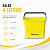 Balde 4 Litros Com Alça Amarelo Bralimpia Multiuso - Imagem 2