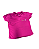 Camisa Pólo Rosa Feminina - Imagem 1