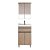 Kit de Banheiro Roma Branco/Carvalho Berlim 50cm Cewal - Imagem 1