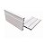 Rodape Pvc 7cm Branco Gelo 2,40m Real - Imagem 1