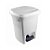 Lixeira com Pedal 15L Branca Ref. 12918300 Plasvale - Imagem 1