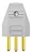Plugue Macho 3p 20a 250v Branco Soprano - Imagem 2
