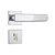 Fechadura Banheiro Inox Roseta Quadrada Stam - Imagem 1