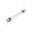 Luminaria Led 2x20,5w Branca Bivolt Taschibra - Imagem 1