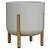 Vaso Cilindro Decore 33 Off White Japi - Imagem 1