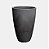 Vaso Liso Conico 38 Preto Ardosia Japi - Imagem 1