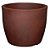 Vaso Liso Redondo 33 Aço Corten Japi - Imagem 1