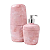 Kit Acess.2pcs P/banheiro Rosa Astra Nc - Imagem 1