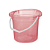 Balde 8lts Rosa 3603079 2 Bicos Plasvale Nc - Imagem 1