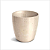 Cachepo 03 Elegance Travertino Redondo Nutriplan - Imagem 1