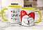 Caneca Flork Namorados Apaixonados Ai Love Iu Te Amo Feinha - Imagem 5