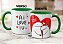 Caneca Flork Namorados Apaixonados Ai Love Iu Te Amo Feinha - Imagem 6