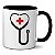 Caneca Estetoscópio Medicina Presente Médico Enfermeiro - Imagem 1