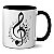 Caneca Clave de Sol G Presente de Músico Criativo - Imagem 1
