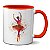 Caneca Bailarina Aquarela Ballet Xícara Criativa Presente - Imagem 1