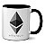 Caneca Ethereum Logo Oficial Criptomoeda Virtual Investidor - Imagem 1
