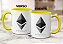 Caneca Ethereum Logo Oficial Criptomoeda Virtual Investidor - Imagem 6