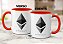 Caneca Ethereum Logo Oficial Criptomoeda Virtual Investidor - Imagem 4