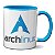 Caneca Arch Linux Logo Programação Sistema Operacional - Imagem 1