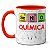 Caneca Química Fórmula Da Cafeína Professores Gênios - Imagem 1