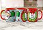 Caneca Feliz Natal Ho-Ho-Ho Presente Papai Noel Guirlanda - Imagem 4