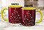 Caneca Árvore De Natal Estrela Bolinhas Douradas Vermelha - Imagem 6