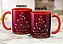 Caneca Árvore De Natal Estrela Bolinhas Douradas Vermelha - Imagem 4