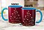 Caneca Árvore De Natal Estrela Bolinhas Douradas Vermelha - Imagem 5