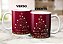 Caneca Árvore De Natal Estrela Bolinhas Douradas Vermelha - Imagem 8