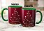 Caneca Árvore De Natal Estrela Bolinhas Douradas Vermelha - Imagem 7