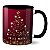 Caneca Árvore De Natal Estrela Bolinhas Douradas Vermelha - Imagem 1