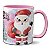 Caneca Fofa Boneco De Neve Merry Christmas Papai Noel - Imagem 3