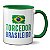 Caneca Torcedor Brasileiro Bandeira Jogo Brasil Copa Mundo - Imagem 1