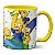 Caneca O Hexa É Nosso! Pra Cima Brasil! Família Simpsons - Imagem 1