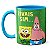 Caneca Bob Esponja Patrick Rivais Sim Inimigos Também Copa - Imagem 3