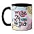 Caneca Mãe 24h Por dia Frase Mãe que também é Pai Xícara - Imagem 1