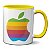 Caneca Apple Maçã Colorida LGBT Presente Xícara Criativa - Imagem 1