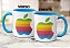 Caneca Apple Maçã Colorida LGBT Presente Xícara Criativa - Imagem 8
