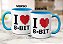 Caneca Geek Nerd I Love 8-Bit Presente Xícara Criativa - Imagem 5
