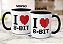 Caneca Geek Nerd I Love 8-Bit Presente Xícara Criativa - Imagem 2