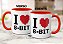 Caneca Geek Nerd I Love 8-Bit Presente Xícara Criativa - Imagem 4