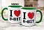 Caneca Geek Nerd I Love 8-Bit Presente Xícara Criativa - Imagem 7