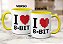 Caneca Geek Nerd I Love 8-Bit Presente Xícara Criativa - Imagem 6