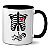 Caneca Mulher Grávida Raio X Bebê esqueleto Presente - Imagem 1