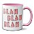 Caneca Engraçada Blah Blah Blah Tédio Presente Criativo - Imagem 1