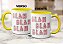 Caneca Engraçada Blah Blah Blah Tédio Presente Criativo - Imagem 5
