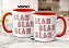 Caneca Engraçada Blah Blah Blah Tédio Presente Criativo - Imagem 3