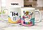 Caneca Divertida Lhama Fofinha Com Flores Teu Cú - Imagem 7